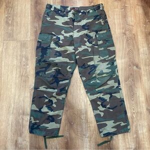 Prestige Tactical Pants Mens Large US Army Woodland Camo Adjustable Cargo